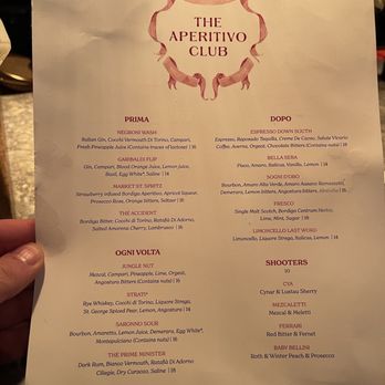 The Aperitivo Club - Menu 9/2024 - Cocktail Bars Near Me - Pittsburgh, Pennsylvania The Aperitivo Club - Menu 9/2024 - Cocktail Bars Near Me - Pittsburgh, Pennsylvania