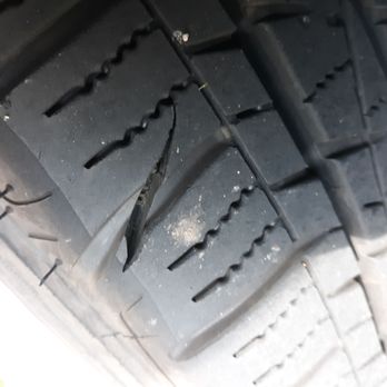 Firestone Complete Auto Care - Gash Roseville Firestone says is fine. Zoom in to see thr cords showing. - Tires Near Me - Roseville, Michigan