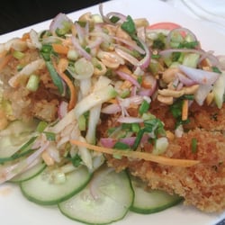 Mao Thai - salade de mangue verte au poisson frit