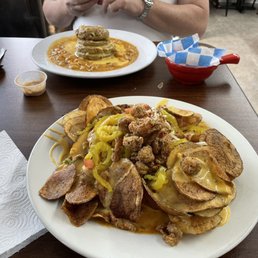 a plate of food on a table a plate of food on a table