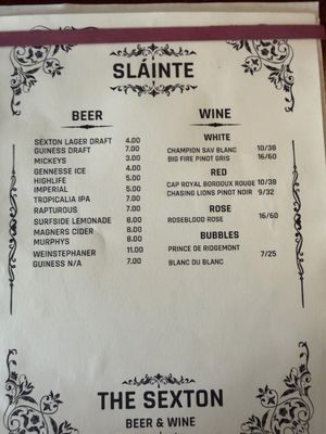 Menu photo 4 The Sexton Pub and Provisions Savannah, GA