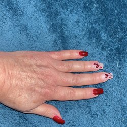 TV Nails - My Valentine manicure.