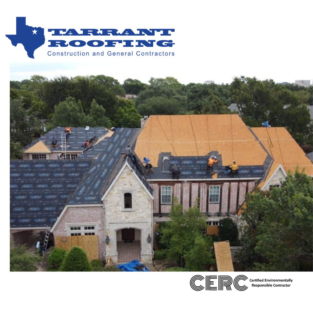 Slide of Tarrant Roofing