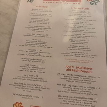 Everson Royce Bar - Menu - Bars Near Me - Los Angeles, California