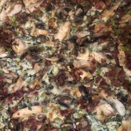 Chicken, breakfast bacon and spinach