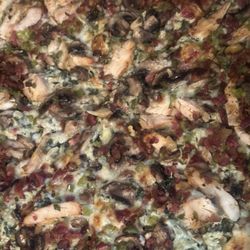 Jj's Pizza - Chicken, breakfast bacon and spinach