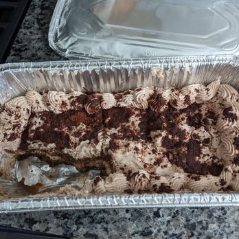 Giovanni's Tiramisu - Couldn't wait to try some!! - Desserts Near Me