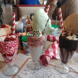 Strawberry Cheesecake, Unicorn, and Chocaholic Milkshakes!