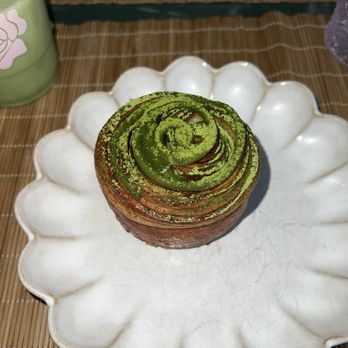 Rose Cafe - Matcha morning bun - Cafes Near Me - Dallas, Texas