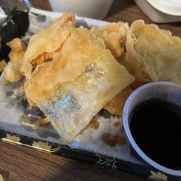In my order today I received a piece of plastic in my tempura. First and last time ordering from here.