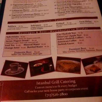 Istanbul Grill - Menu - Turkish Near Me - Houston, Texas