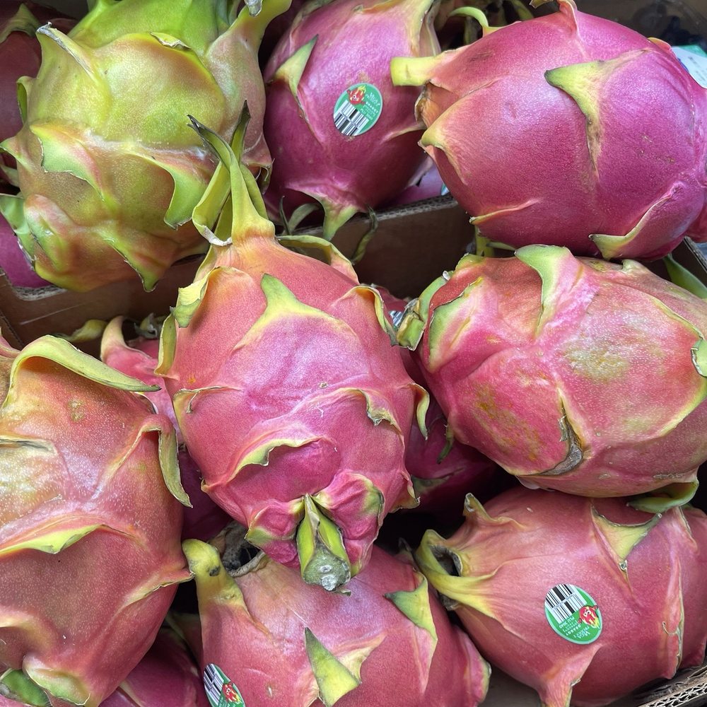 Hmart - Delicious Dragon Fruits ( red & yellow). I prefer the red ones. Super healthy - International Grocery Near Me - Johns Creek, Georgia Hmart - Delicious Dragon Fruits ( red & yellow). I prefer the red ones. Super healthy - International Grocery Near Me - Johns Creek, Georgia