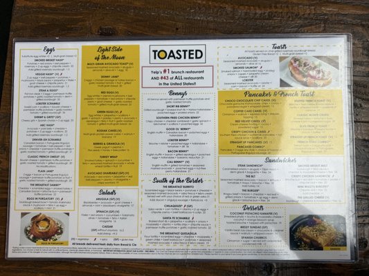 Menu photo 1 Toasted Gastrobrunch Oceanside, CA