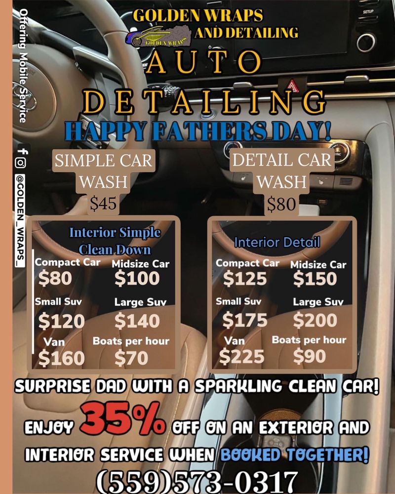 GOLDEN WRAP with 73 real customer photos Updated August 2024 Fresno