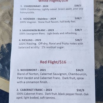 Gauthier Vineyard - Flight menu - Wineries Near Me - Barhamsville, Virginia