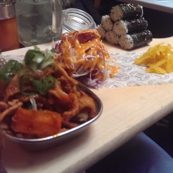 On The Bab - Mmm, seaweed rolls with pork. The pile of anchovies is particularly tasty! - Korean Near Me - London, XGL