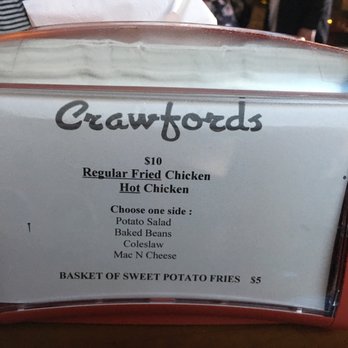 Crawford's - Menu Jan 2018 - Southern Near Me - Los Angeles, California