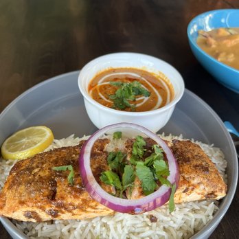 Saffron Indian Urban Kitchen - Curried Grilled Salmon - Indian Near Me - Omaha, Nebraska Saffron Indian Urban Kitchen - Curried Grilled Salmon - Indian Near Me - Omaha, Nebraska