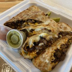 Taco Mexicano - Pork stuffed quesadillas are FIRE and HUGE! Super fast and nice staff!