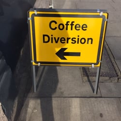 EZ & Moss - Creative sign outside the cafe!