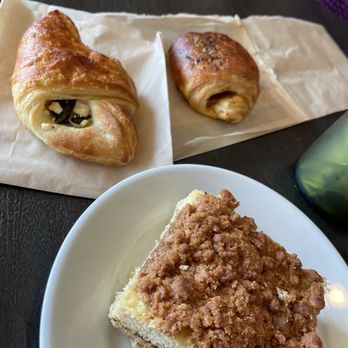 Shore Coffee Roasters - Crumb cake and two options of specialty croissants - Bakeries Near Me - Southern Shores, North Carolina Shore Coffee Roasters - Crumb cake and two options of specialty croissants - Bakeries Near Me - Southern Shores, North Carolina