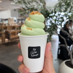 Pandan coconut soft serve Pandan coconut soft serve