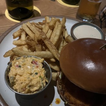 Bold Monk Brewing - Their fried chicken sammie with fries, can't go wrong! - Brewpubs Near Me - Atlanta, Georgia