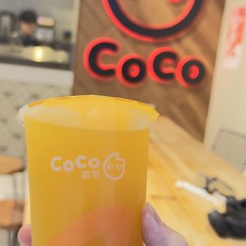 CoCo Fresh Tea & Juice - Mango tea with coconut jelly - Coffee & Tea Near Me - Vancouver, British Columbia CoCo Fresh Tea & Juice - Mango tea with coconut jelly - Coffee & Tea Near Me - Vancouver, British Columbia