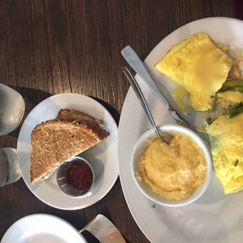 First Watch - Crab and asparagus omelette with toast and local perserves - American Near Me - Raleigh, North Carolina First Watch - Crab and asparagus omelette with toast and local perserves - American Near Me - Raleigh, North Carolina