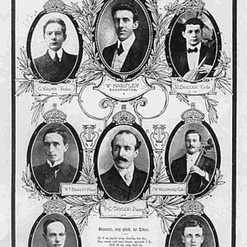 The Derry Barber Shop - RMS Titanic orchestra. They all went down with the ship. - Barbers Near Me - Derry, New Hampshire The Derry Barber Shop - RMS Titanic orchestra. They all went down with the ship. - Barbers Near Me - Derry, New Hampshire