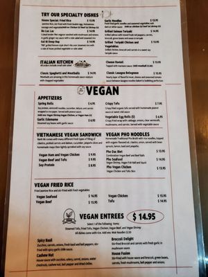 Menu photo 2 Fusion Restaurant & Bar Riverside, CA