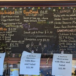 PG's Cafe - Menu as of Oct 2024