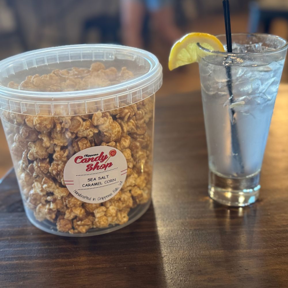 River Bend Winery & Distillery - beverage and caramel corn snack - Wineries Near Me - Chippewa Falls, Wisconsin River Bend Winery & Distillery - beverage and caramel corn snack - Wineries Near Me - Chippewa Falls, Wisconsin