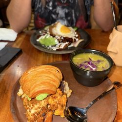 Xaman Cafe - Mexican Croissant,  Chilaquiles Mexico city-style