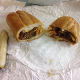 Cheesesteak with fries on it. Delicious. Cheesesteak with fries on it. Delicious.
