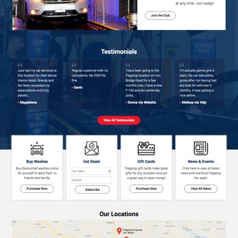 Advanté-BCS - Website design for Flagstop Car Wash. https://flagstopcarwash.com/ - Web Design Near Me - Midlothian, Virginia