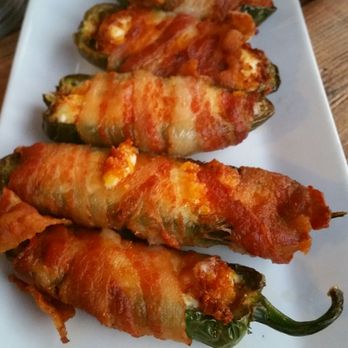 Centre Street Pub - Bacon wrapped stuffed jalapeños - Beer Gardens Near Me - Schenectady, New York