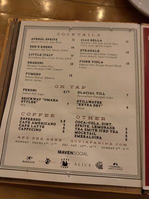 Menu photo 7 Via Farina Downtown Omaha, NE Menu photo 7 Via Farina Downtown Omaha, NE