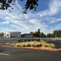 Rio Americano High School - There are no more clear paths through this campus to the levee/river.