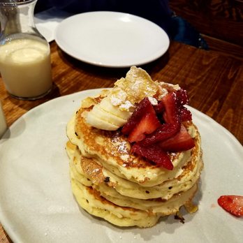 Scratch Kitchen - "Milk & Cereal" Pancakes ($11.00) - Bananas, Berries, "Milk" Syrup. - Breakfast & Brunch Near Me - Honolulu, Hawaii
