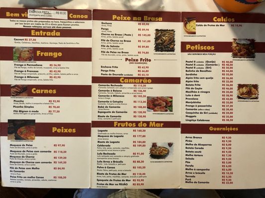 Menu photo 1 Chalé Canoa Restaurante Niterói, RJ Menu photo 1 Chalé Canoa Restaurante Niterói, RJ