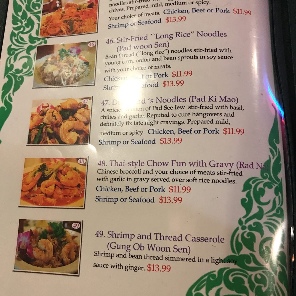 Siam Square - Menu 9 - Thai Near Me - Honolulu, Hawaii