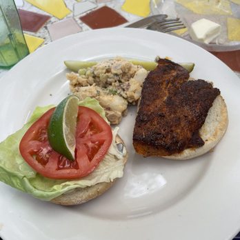 Salute On The Beach - Fresh Fish Sandwich - Italian Near Me - Key West, Florida Salute On The Beach - Fresh Fish Sandwich - Italian Near Me - Key West, Florida