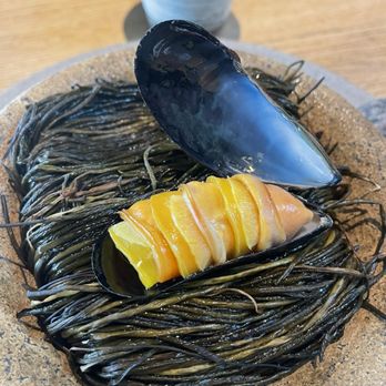 Noma - Blue mussels and golden beets interspersed! - Modern European Near Me - København Noma - Blue mussels and golden beets interspersed! - Modern European Near Me - København