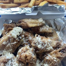 The Take Over - Garlic Parmesan wings & fries!