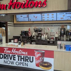 shell gas station - Hot coffee and sandwiches by Tim Hortons