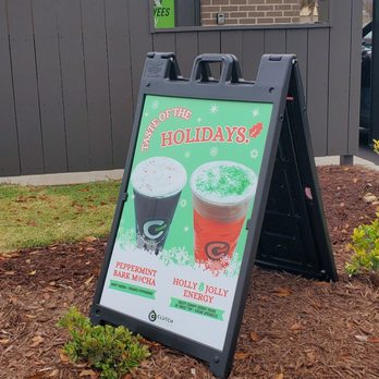 Clutch Coffee Bar - a sign for holiday's - Coffee & Tea Near Me - Lexington, South Carolina Clutch Coffee Bar - a sign for holiday's - Coffee & Tea Near Me - Lexington, South Carolina