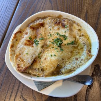 Legacy Chophouse - French onion soup. Hot and tasty. - Steakhouses Near Me - Omaha, Nebraska