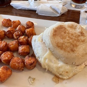Over Easy - Chandler - Egg sandwich with sweet tots. - Breakfast & Brunch Near Me - Chandler, Arizona Over Easy - Chandler - Egg sandwich with sweet tots. - Breakfast & Brunch Near Me - Chandler, Arizona