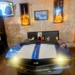 House Of Rock - One of the tables inside the restaurant.